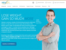 Tablet Screenshot of newlifeweightlosscenter.com
